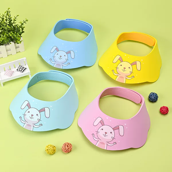 Children's baby cartoon shampoo artifact shampoo cap ear protection eye protection waterproof baby shower cap customizable pattern