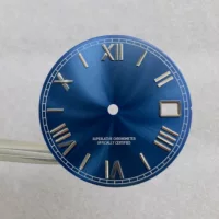 Часы Аксессуары Эмаль 28,5mm Римская шкала буквально настоящий гвоздь циферблат подходит для механического механизма NH35/36