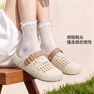 �羳���N�������^��ЬŮʿ2026�¿��ļ��⴩͸���U��ƽ�׶���Ь