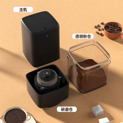 Electric Coffee Grinder Thickness Balanced Ceramic Grinding Core Grinder Rechargeable Automatic Small Coffee Bean Grinding Powder