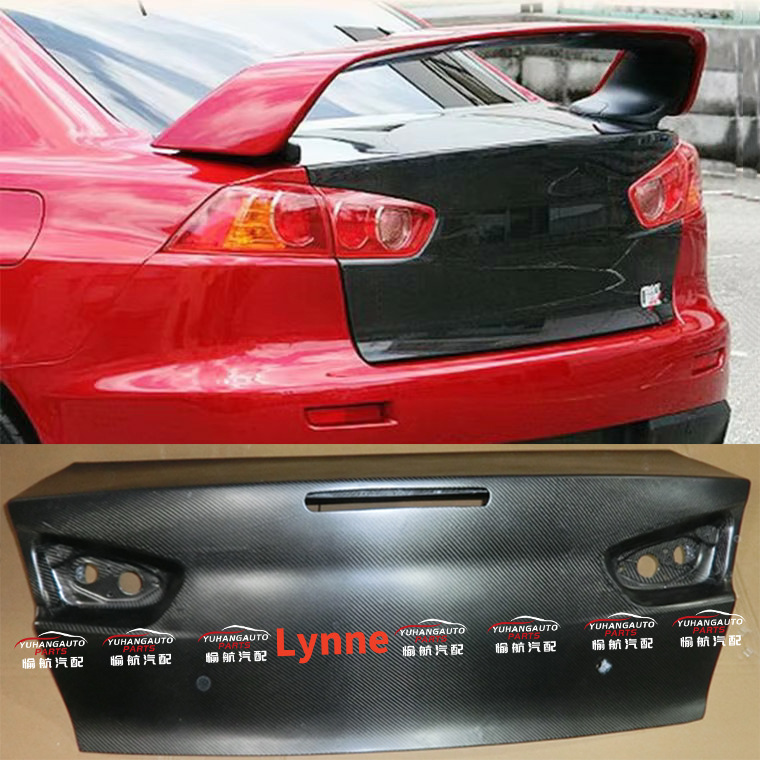 Suitable for Mitsubishi Evo10 Oe Carbon Fiber Trunk Lid Rear Trunk Boot Lid Tail Box Lid Tail Cover