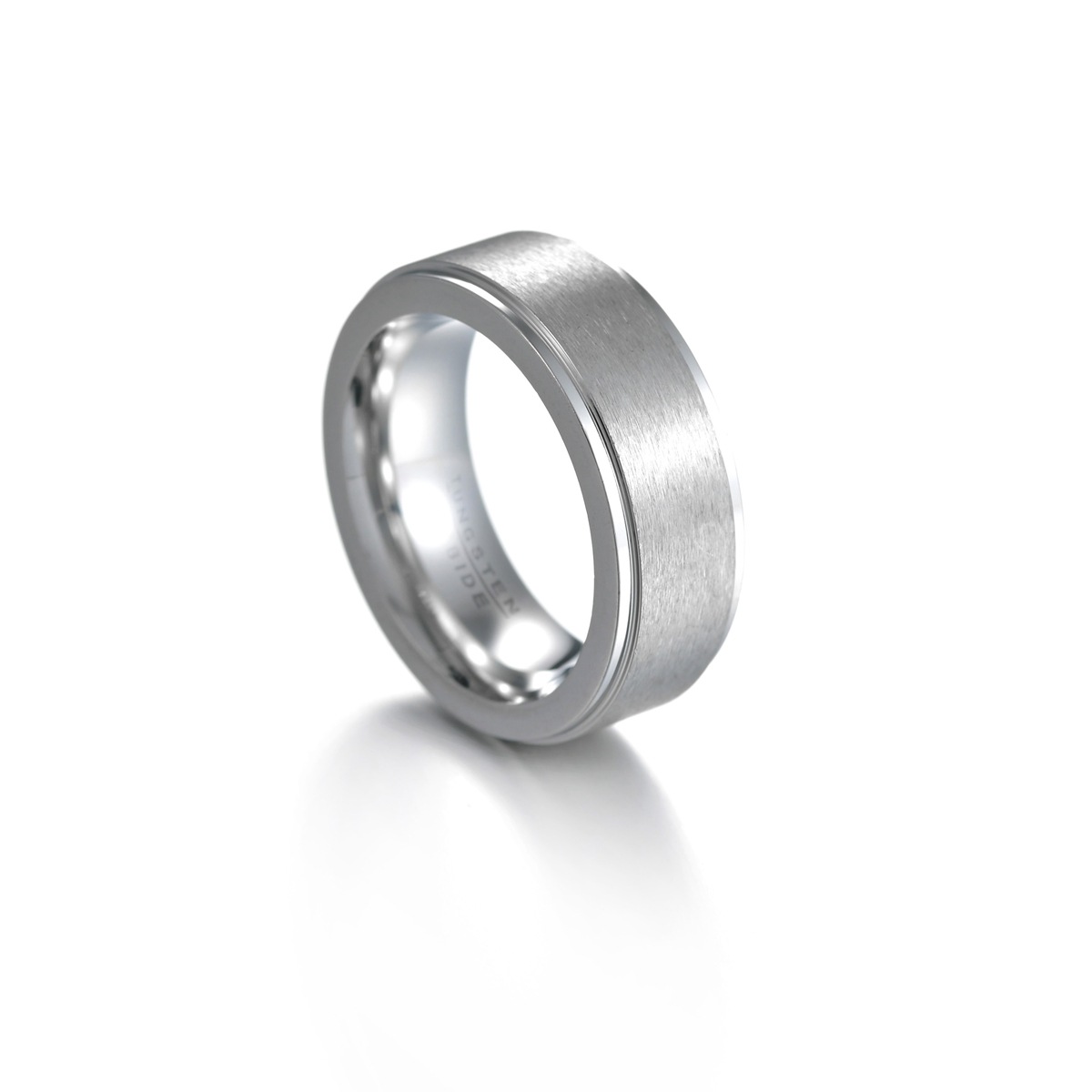 Bague En Acier Au Tungstène À Surface De Sable Brossé Transfrontalière, Mode Européenne Et Américaine, Bijoux Simples En Gros display picture 4