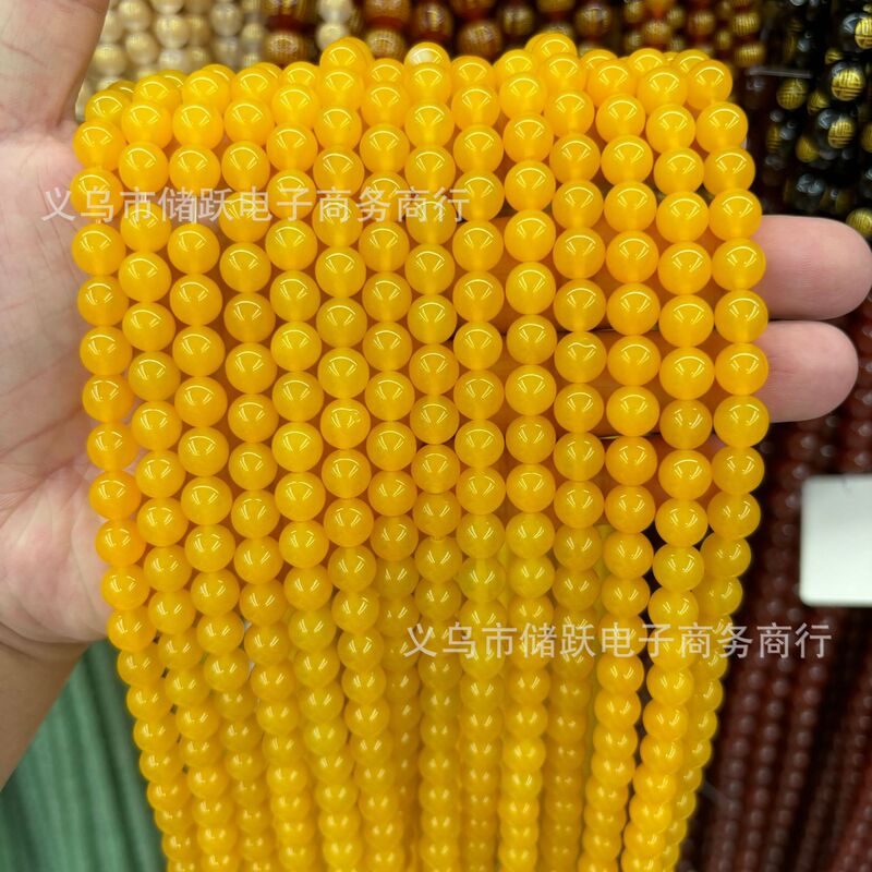 新品4-14mm高品质彩色玛瑙圆珠 半成品手工diy手链项链饰品配件|undefined