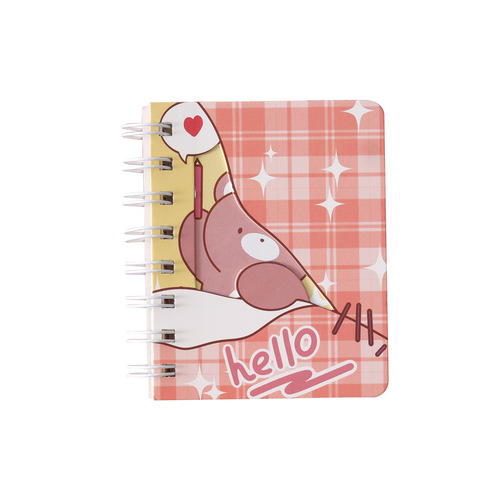 MOKA Magic Card A7 Window Coil Book Back-to-School Prizes Creative Learning Gifts for Primary and Secondary School Students Cartoon Stationery Wholesale