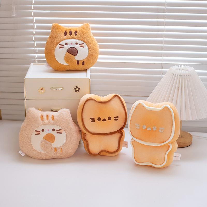 バター子猫クッキー人形虎皮猫巻公仔猫抱き枕人形誕生日プレゼント女の子ぬいぐるみ