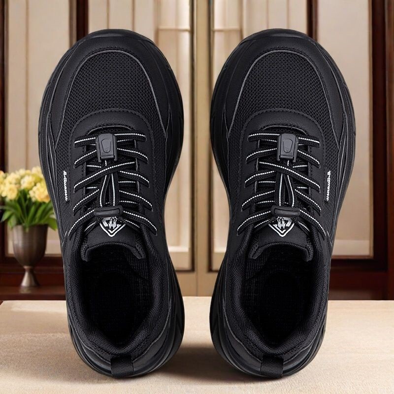 Big-Footed Elderly Shoes for Fat and Wide Feet, Dad's Shoes, Spring Wide-Toe Walking Shoes for Middle-Aged and Elderly People, Mesh Lightweight Sports Shoes
