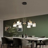 % v Nordic Living Room Chandelier Simple Dining Room Lamps Internet Celebrant Chandelier New Style Bedroom Led Living Room Chandelier 2024 New