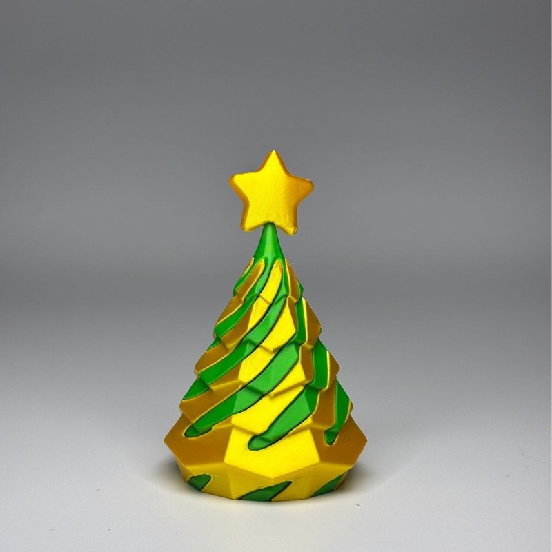 跨境新款3d打印玩具摆件Impossible Christmas tree圣诞树推推乐|undefined