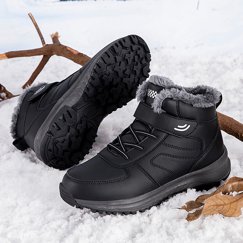 Los zapatos de algodón para ancianos se mantienen calientes en invierno y las madres de mediana edad y ancianos se calientan y engrosan las botas de nieve del noreste. image 10