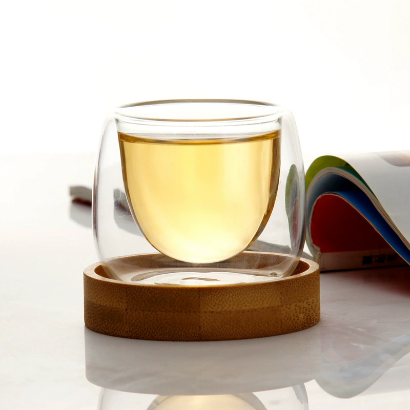 (Cross-border trading), double-layer glass tea set handmade