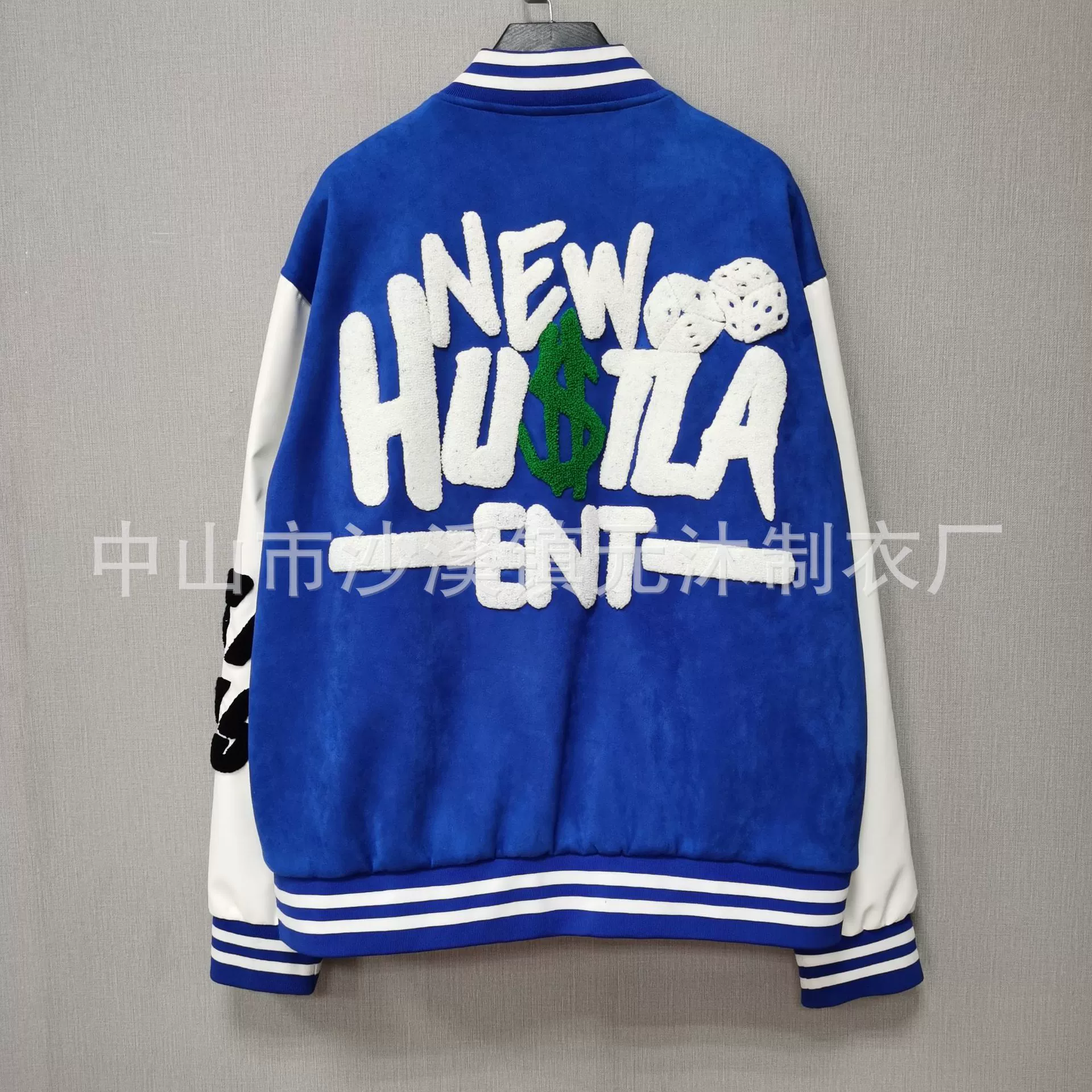 Внешняя торговля одежда индивидуальная обработка бейсбольная рубашка Чжуншань Шаки швейная фабрика полотенце вышивка PU куртка на заказ