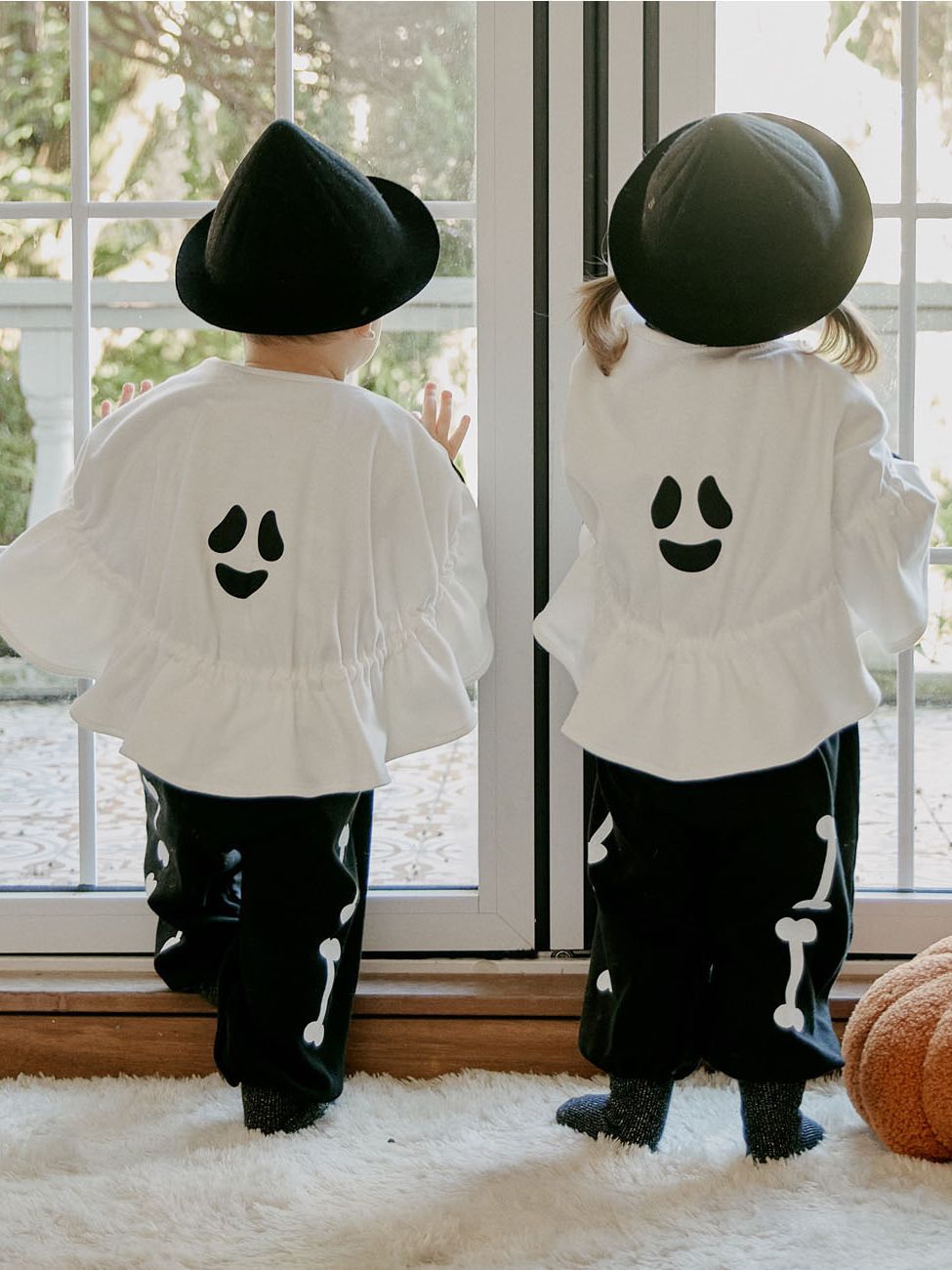 25 conjuntos de ropa para bebé con temática de Halloween, pelele con estampado de calavera estilo Instagram, vestido festivo para bebé, conjunto de manga larga