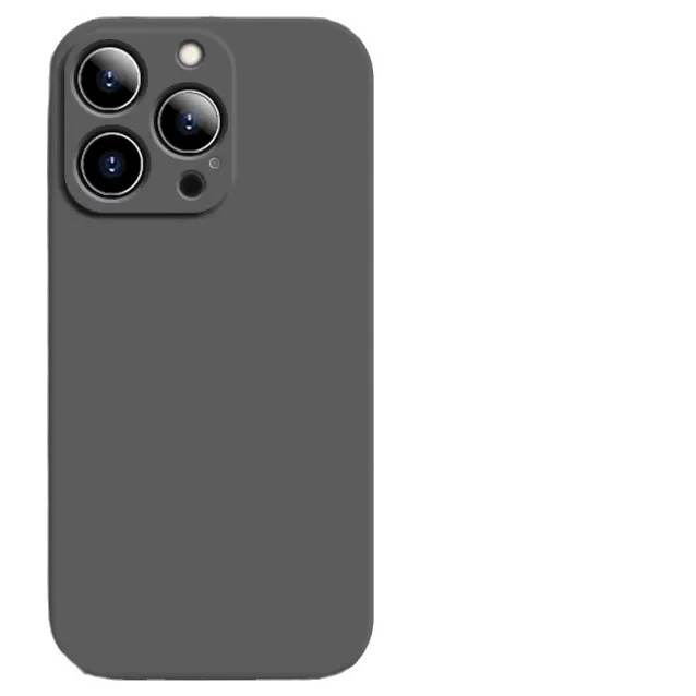 Силиконовый матовый чехол Apple iPhone 15 серии — мягкий, противоскользящий, лёгкий