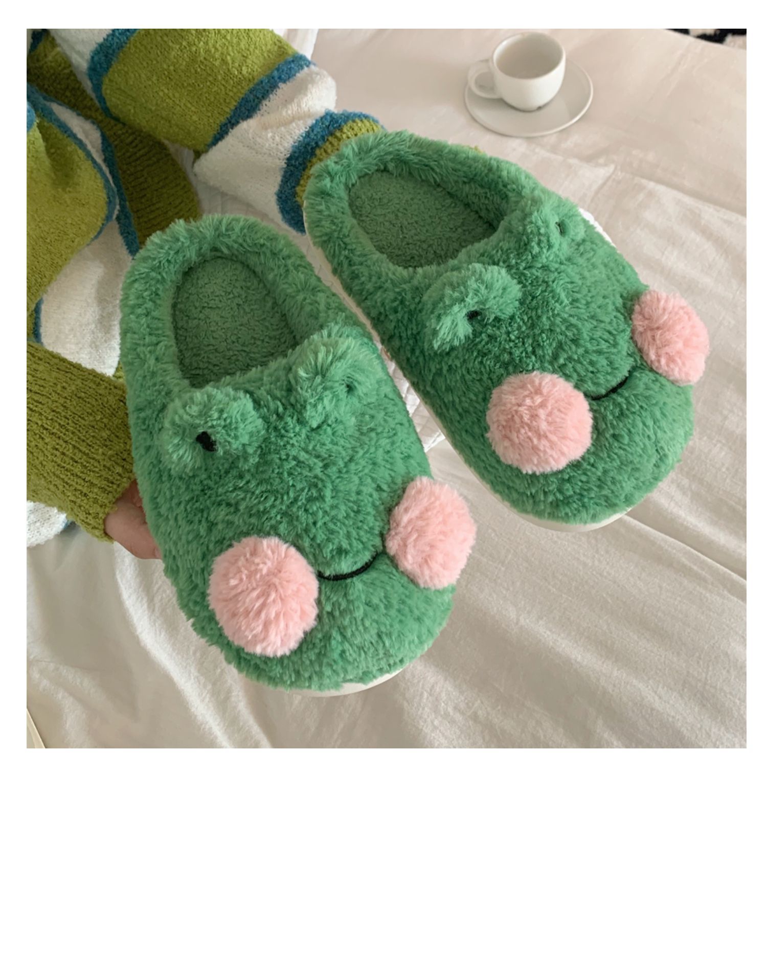 Pantofole da donna in morbido pile slip-on primavera autunno per interni comode imbottite in memory foam antiscivolo_voghion.com