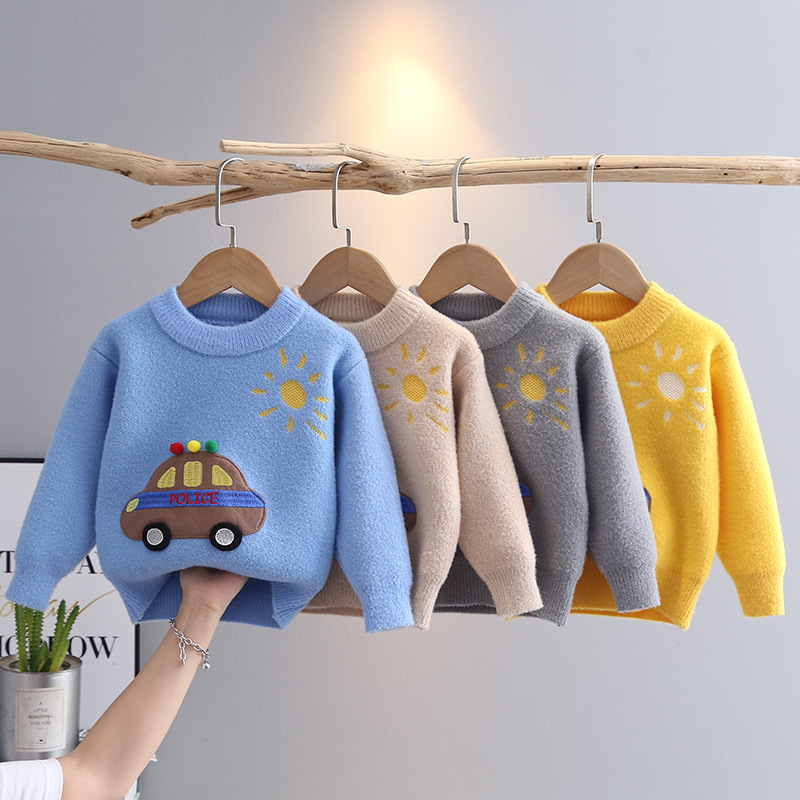 2024 Autumn/Winter New Style Knitted Cardigan for Children, Korean Style, Stylish Girls' Sweater/Coat Top