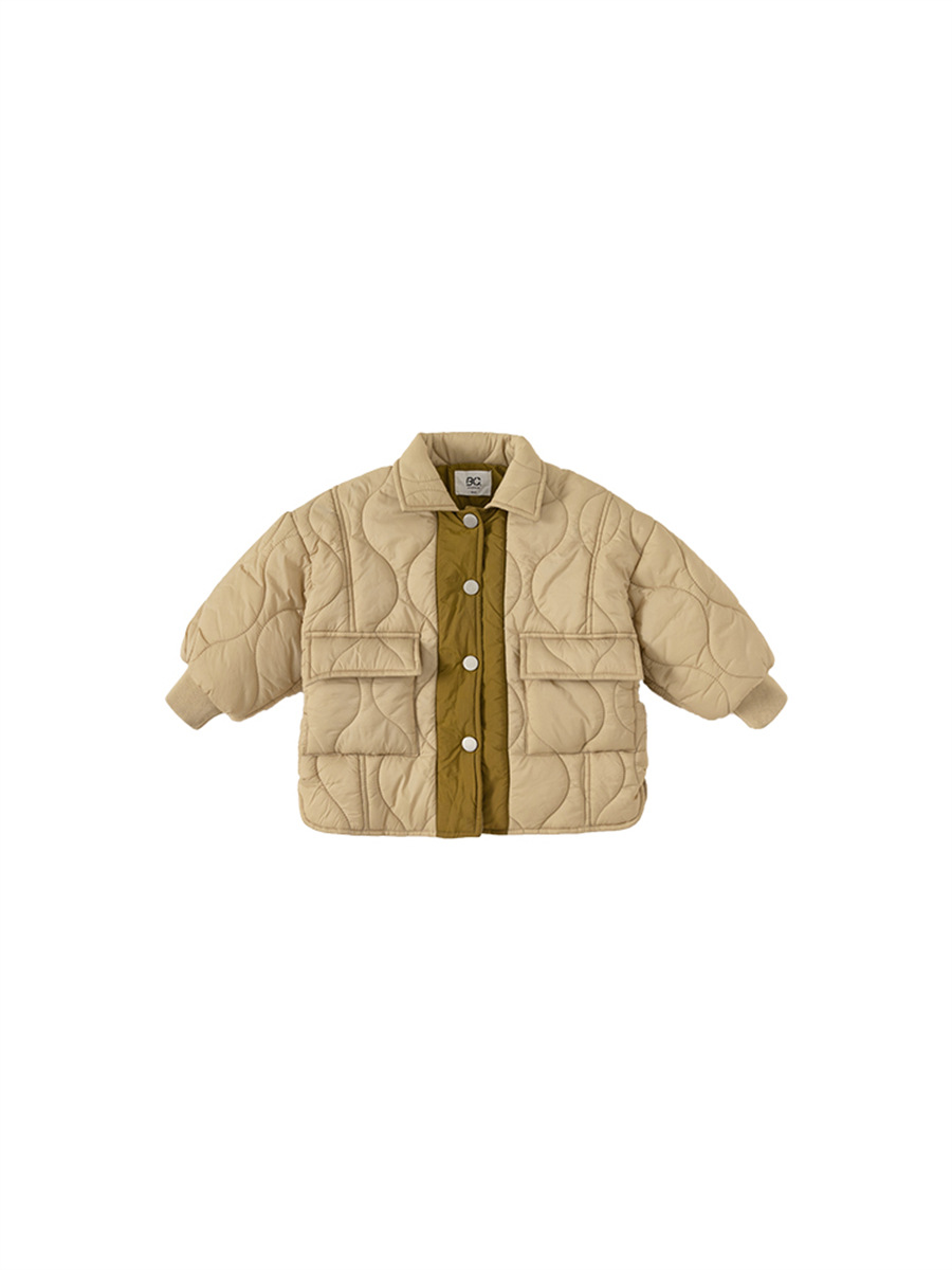 Ropa infantil Youbao, abrigo de algodón para niños de otoño e invierno, chaqueta gruesa para niños, estilo coreano informal, chaqueta de algodón con forro polar para niños de tres años
