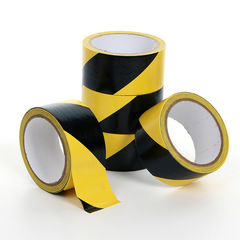 廠家供應工廠劃線分區 pvc黑黃警示膠帶 黃黑 斑馬耐磨貼地板膠帶