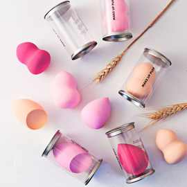 马口铁罐装不吃粉葫芦化妆蛋亲水性海绵粉扑斜切彩妆蛋水滴美妆蛋