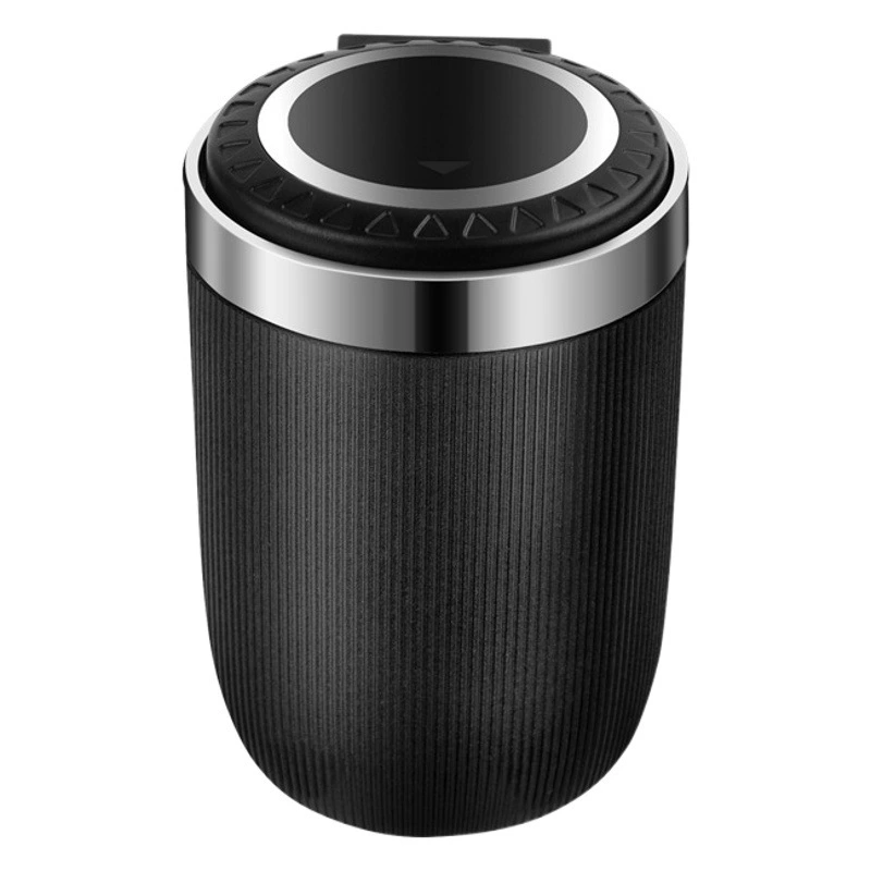 Автомобильная пепельница интернет-знаменитостей с крышкой Автомобильный автомобиль двойного назначения, персонализированная креативная пепельница, металлический внутренний резервуар со светодиодной подсветкой