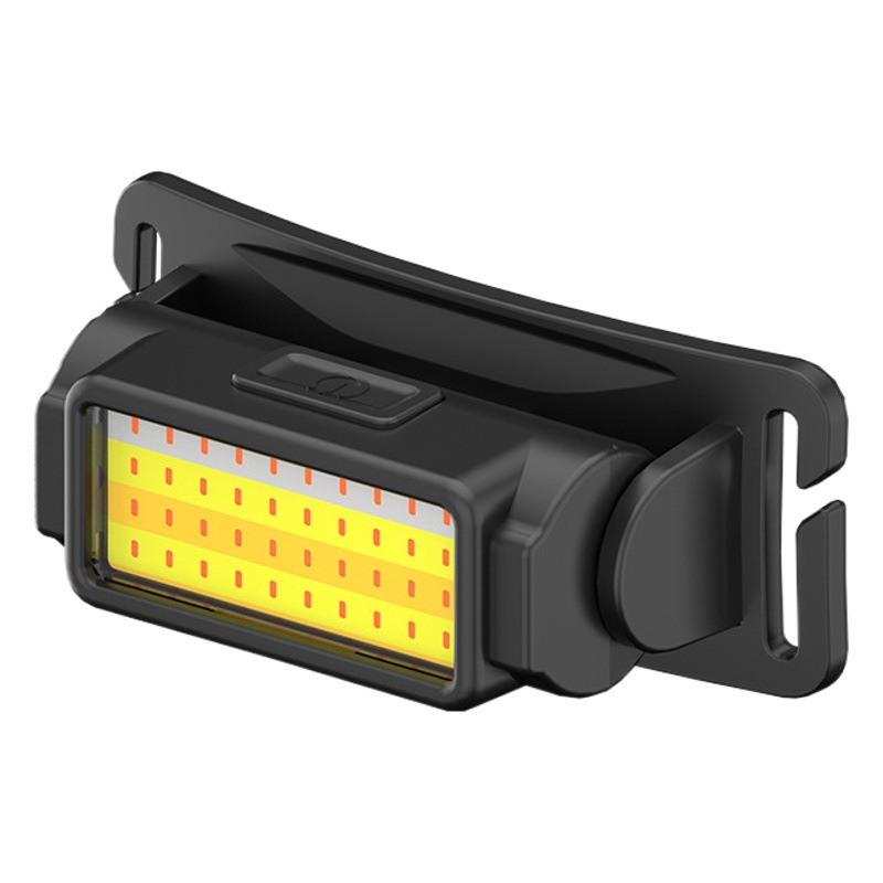 Nuevo Gran Reflector LED faro al aire libre camping noche pesca corriendo montado en la cabeza USB de carga rojo y azul faro de advertencia