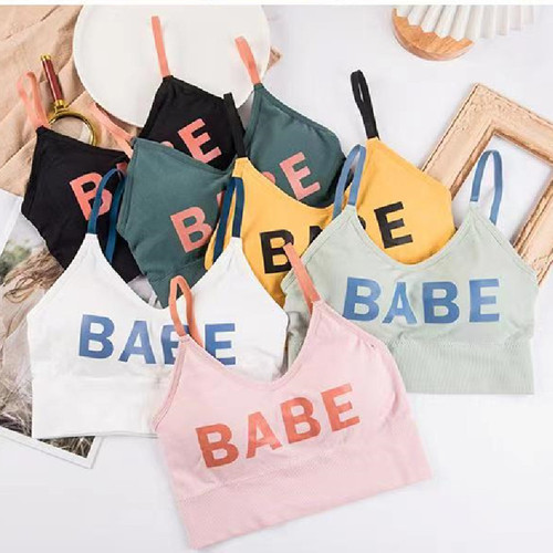 High-quality Korean style tube top bra without rims, push-up beautiful back bra, girl's breast-wrapped sling, thin vest with breast pads