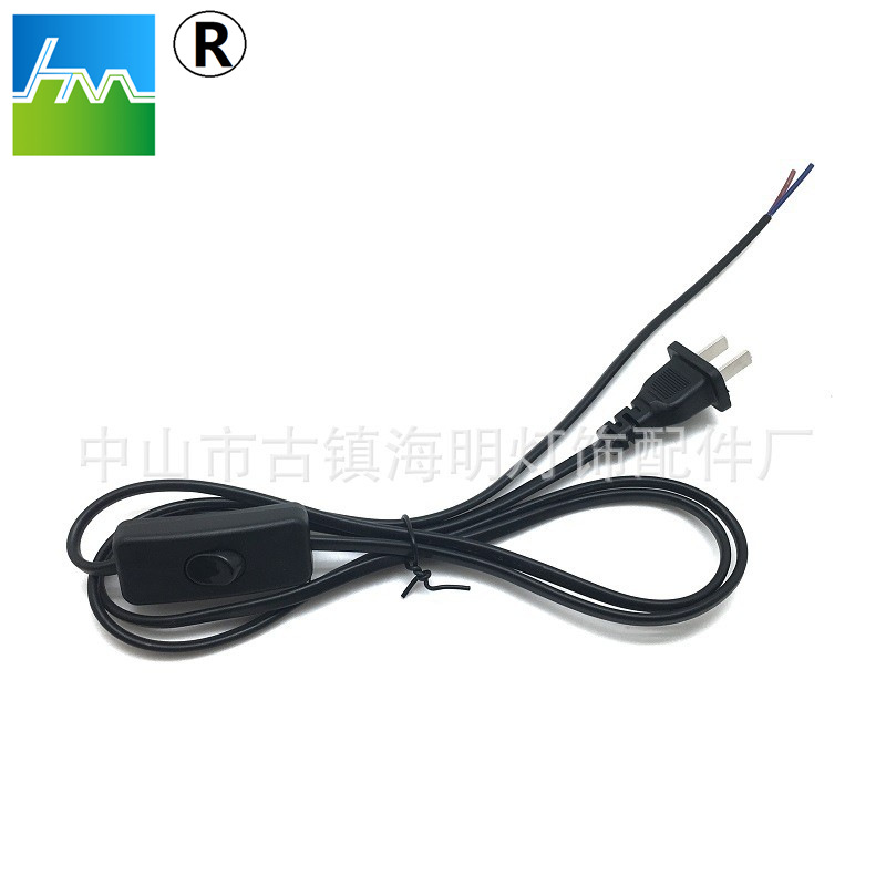 厂家供应中国两扁插303开关线 LED电源线 AC电源线家电器用插头线