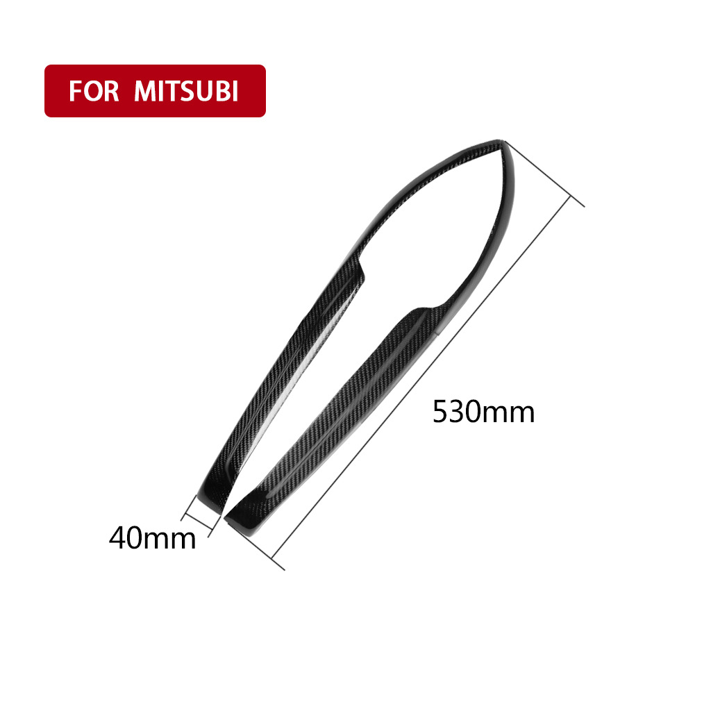 Suitable for 03-07 Mitsubishi EVO7-9 generation carbon fiber modified lamp eyebrow headlight decorative strip lamp eyebrow patch