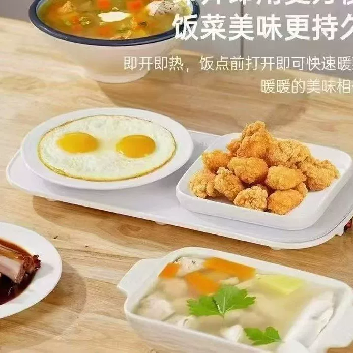 New oven double-ear rectangular baking tray for household high-value microwave oven high-temperature resistant plate dish
