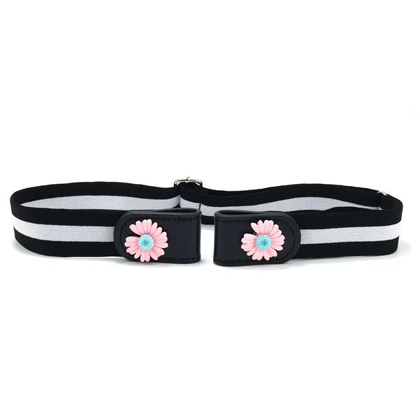 Pink daisy. Black and white plain pattern (2023 upgraded model)