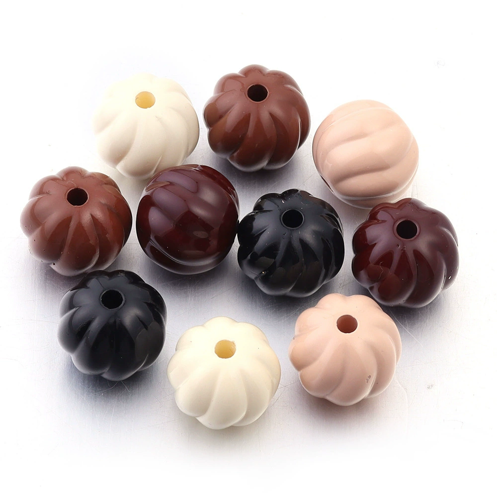 Acrylic Beads (Maillard) — Painted Mixed Shapes, DIY Loose String Beads, Assorted Colors
