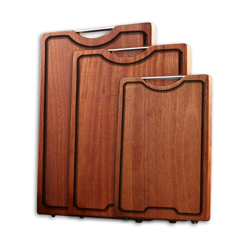 Solid wood ebony whole wood household antibacterial and mildew-proof chopping board wooden multi-functional large chopping board fruit double-sided cutting board