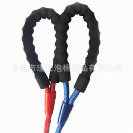 供应宠物绳手柄胶棉套 黑色泡棉手把套 NBR橡塑手把套 可丝印LOGO