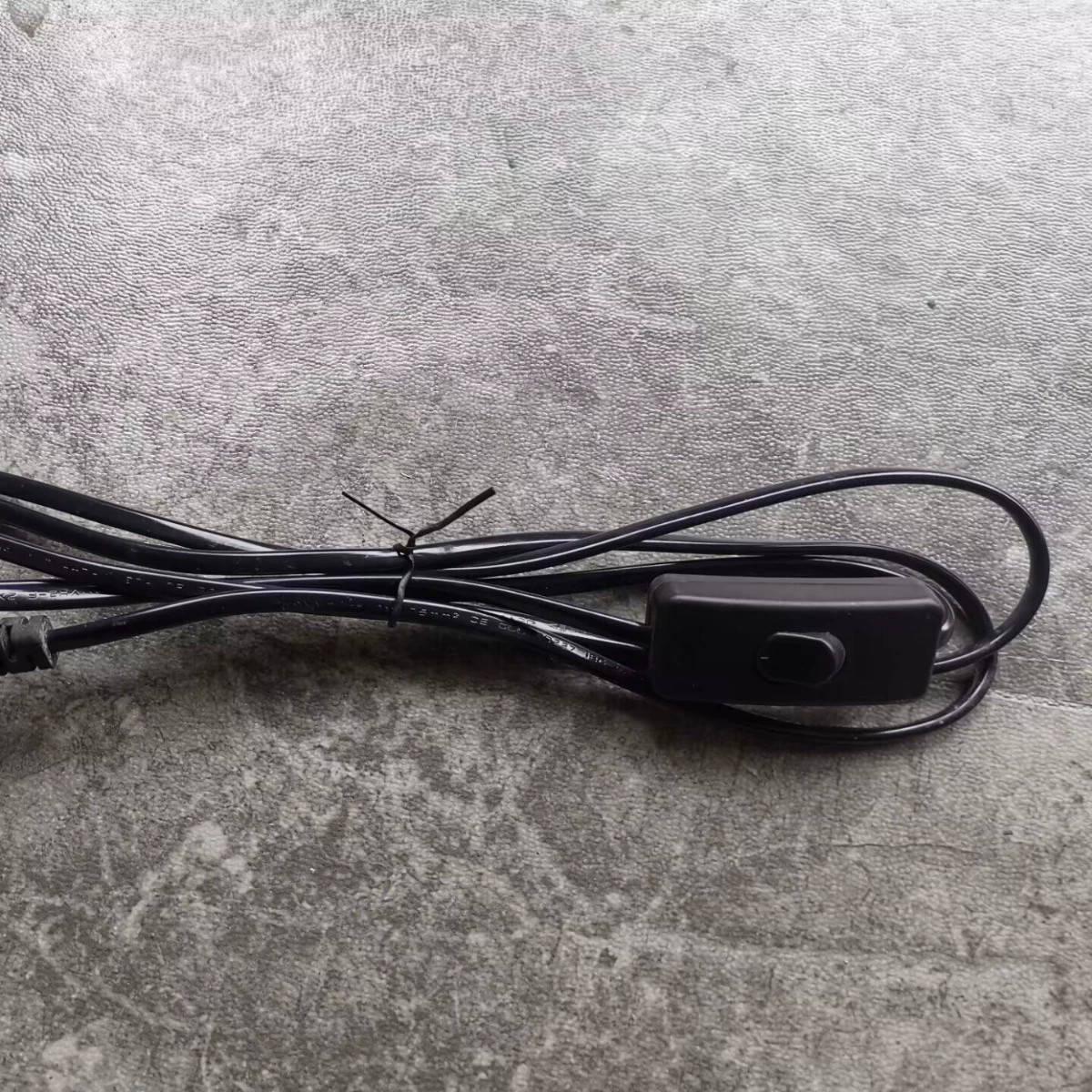 Кабель для настольной лампы с выключателем 303, двухжильный кабель для подключения питания, кнопочный выключатель в форме лодки, регулируемая длина.