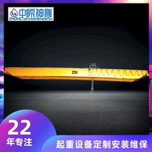 加工定制25t葫芦双梁吊车 跨度25.5m电动桥式起重机欧式横车杭吊