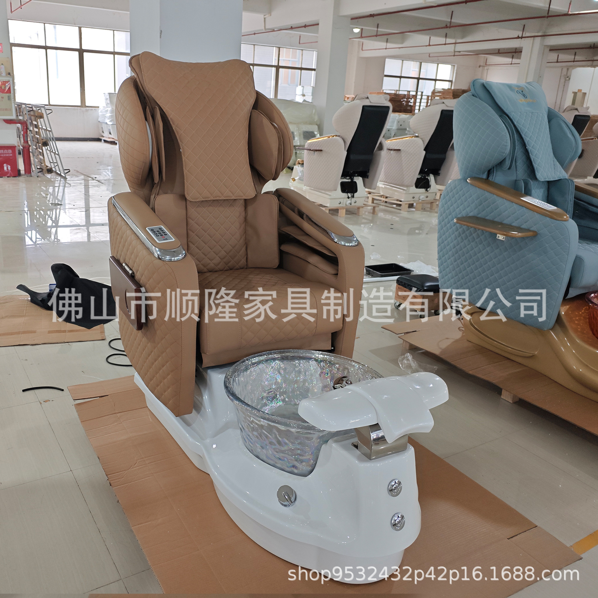 Comercio exterior exclusivo de lujo ligero integrado sofá de baño de pies, sofá de masaje de terapia de pies, club de spa, silla de terapia de pies