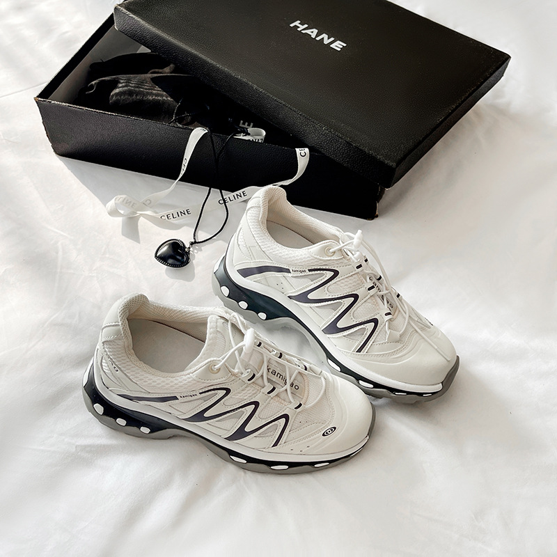 Zapatos de montaña de cuero de vaca de altura aumentada, zapatos de cuero para mujeres al aire libre, zapatos deportivos casuales transpirables con suela gruesa