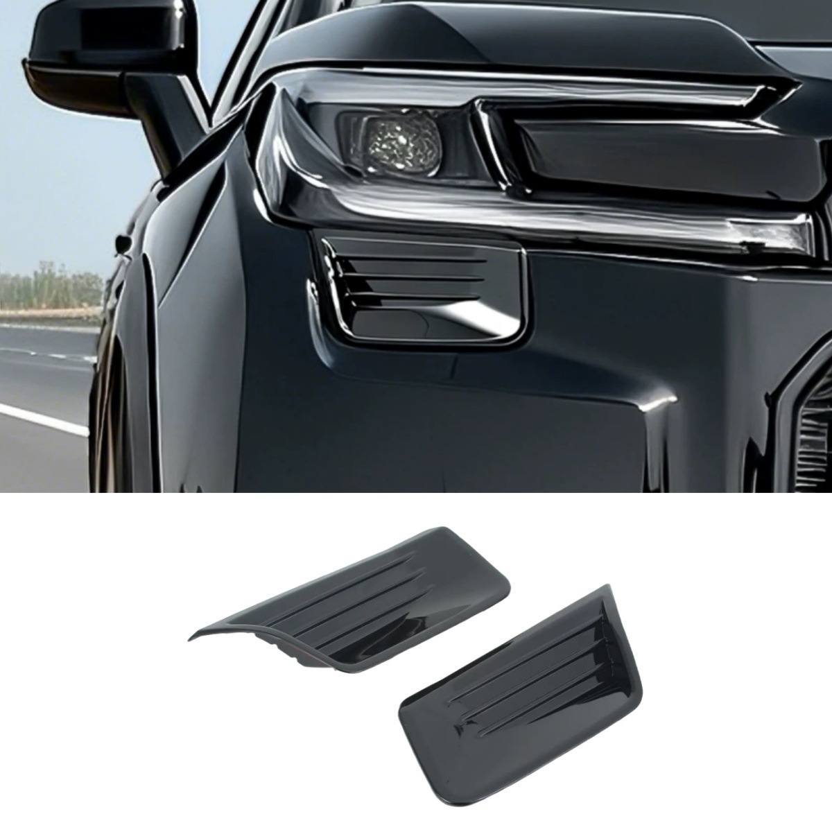 Suitable for Toyota Rav4 26 Models: Rearview Mirror, Fog Light Cover, Corner Protector, Rear Wing Side Cover, Rear Trim Strip
