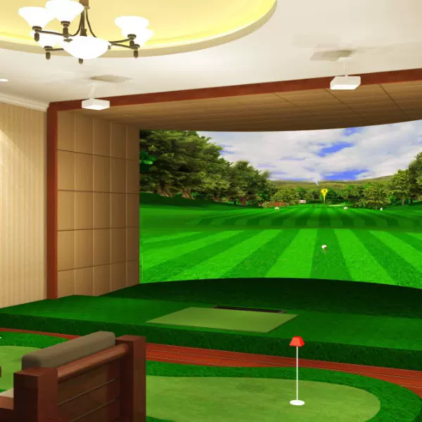 高尔夫投影全球上门安装室内模拟器高速摄像4K激光高清3D画面