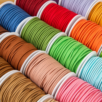 麂皮挂件绳装饰粉色绳子绳线绳条鹿皮编织绳绳白色牛皮挂坠挂绳