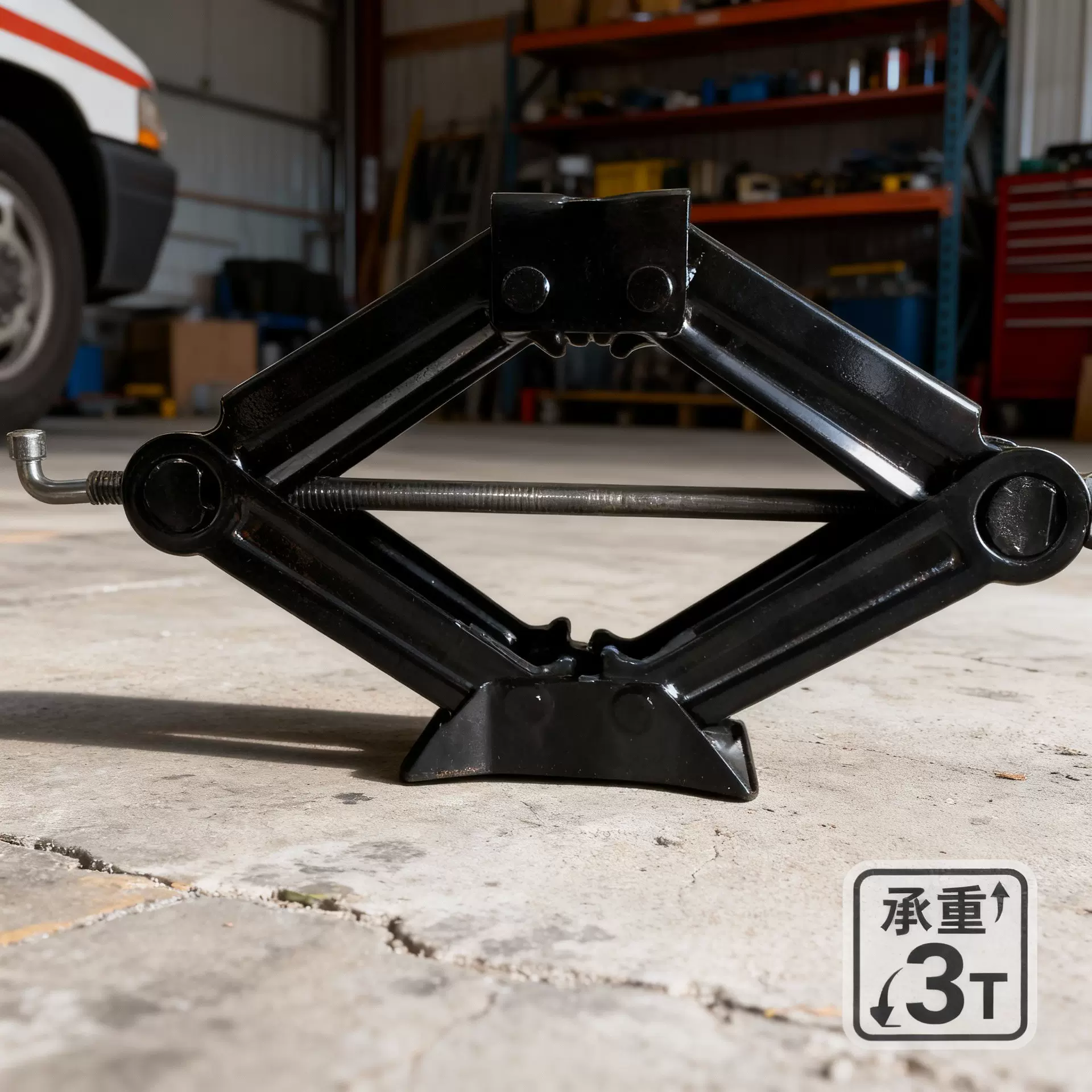 汽车载千斤顶省力款1T2T3T换胎工具神器剪式千斤顶省力扳手千斤顶