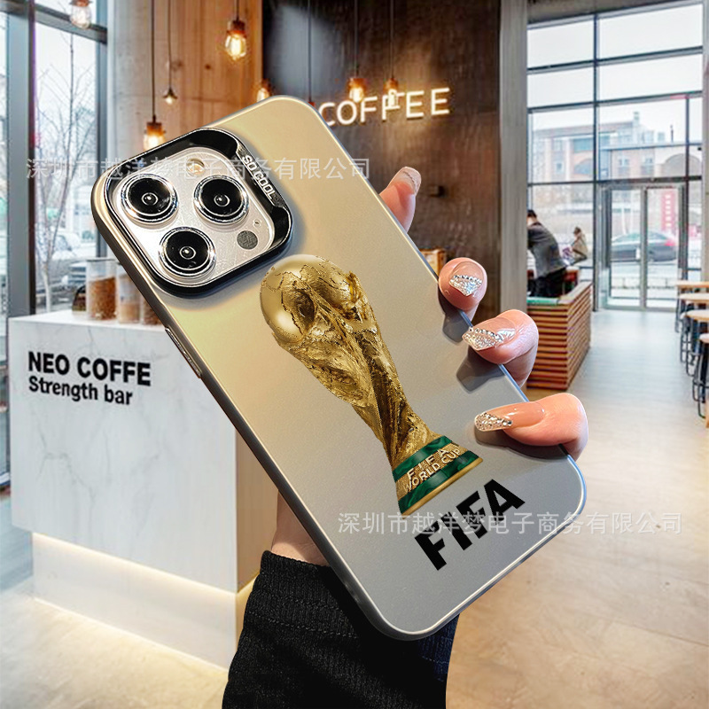 Football Trophy Iphone17Pro Mobile Phone Case 16/15/14/13 Laser Case 12 Apple 11Xsmax Football Trophy Iphone17Pro Mobile Phone Case 16/15/14/13 Laser Case 12 Apple 11Xsmax