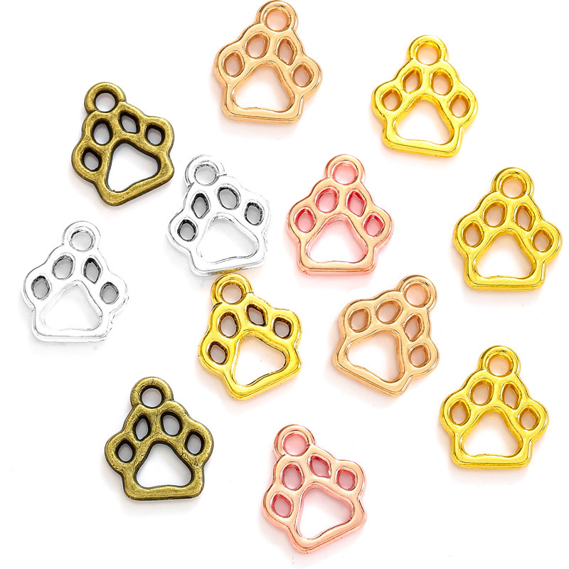 1 Piece Alloy Paw Print Pendant display picture 1