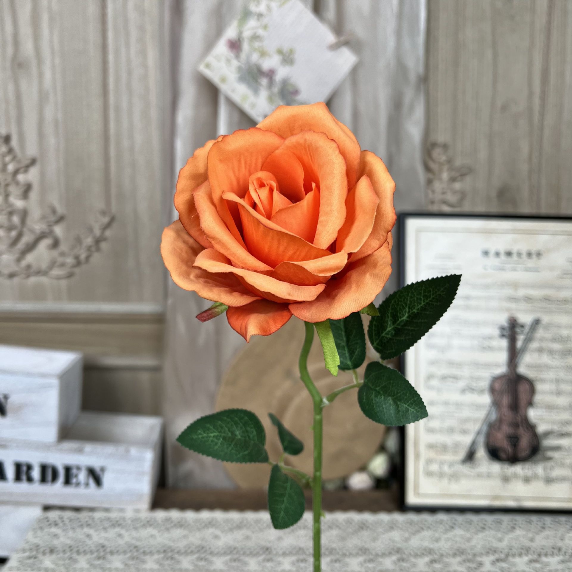 TY-싱글 아카시아 로즈-오렌지