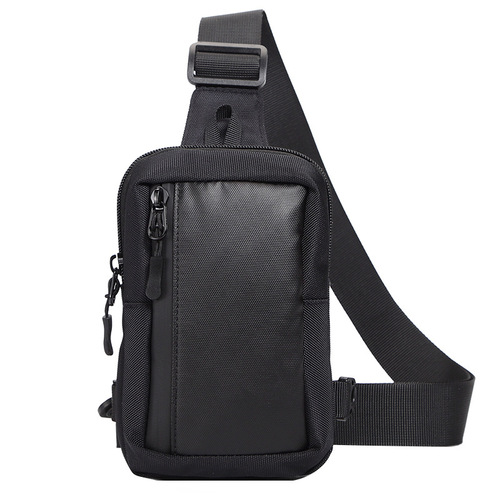 New single shoulder crossbody bag men's mini lightweight simple small shoulder bag mobile phone bag men's waist bag sports running chest bag