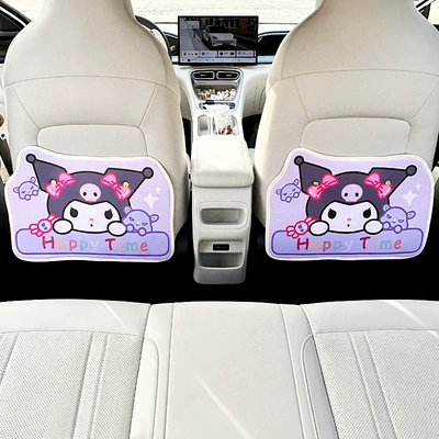 Suitable for 26 Models of Geely Chair back anti-kick pad - star-wish-bow-kurome-leather-anti-kick-pad-set-of-2