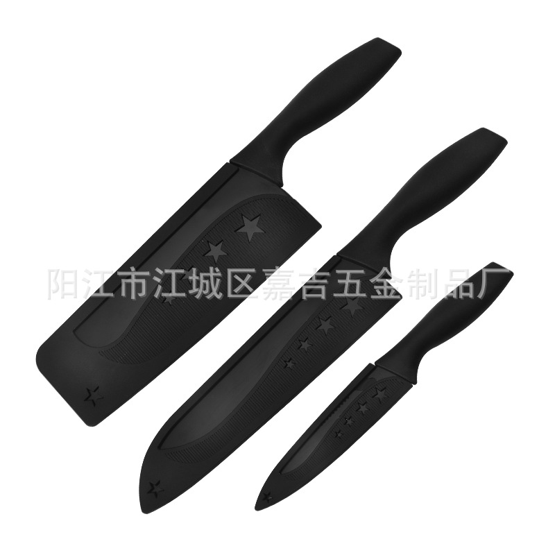 Juego de cuchillos Amazon Juego de cuchillos de cocina lacados antiadherentes Juego de 7 juegos de cuchillos de regalo transfronterizos Juego de cuchillos de comercio exterior