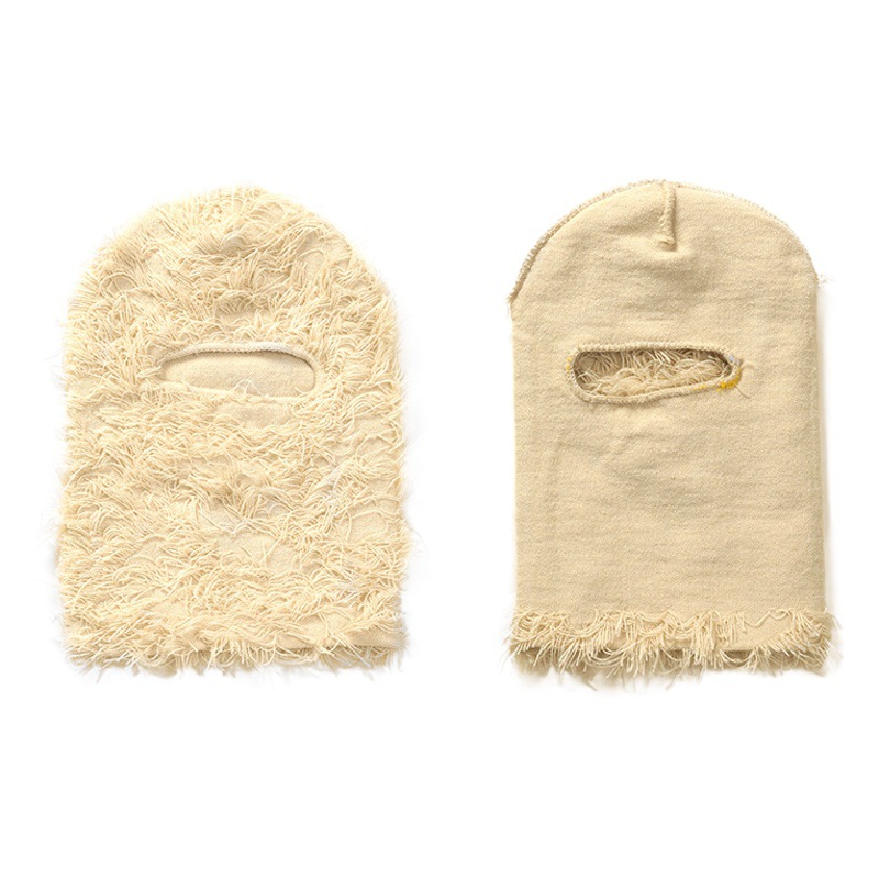 Transfronterizo nuevo partido máscara de punto acrílico divertido de lana de terciopelo pasamontañas de Halloween sombrerería caliente