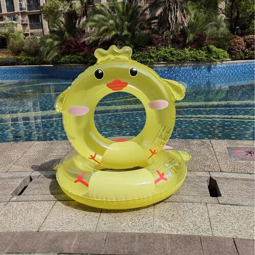 Children's safety swimming ring armpit ring for boys and girls cute animal swimming ring floating ring cartoon thickened inflatable swimming ring
