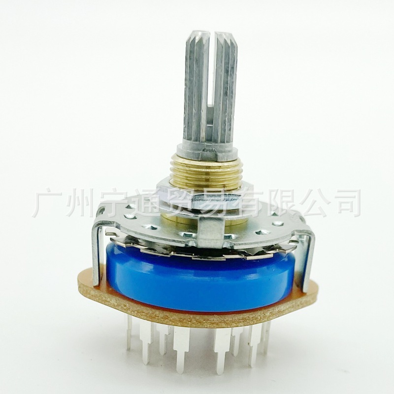 SRRM433700 波段式ALPS波段开关4刀3档旋转切换开关20mm轴长