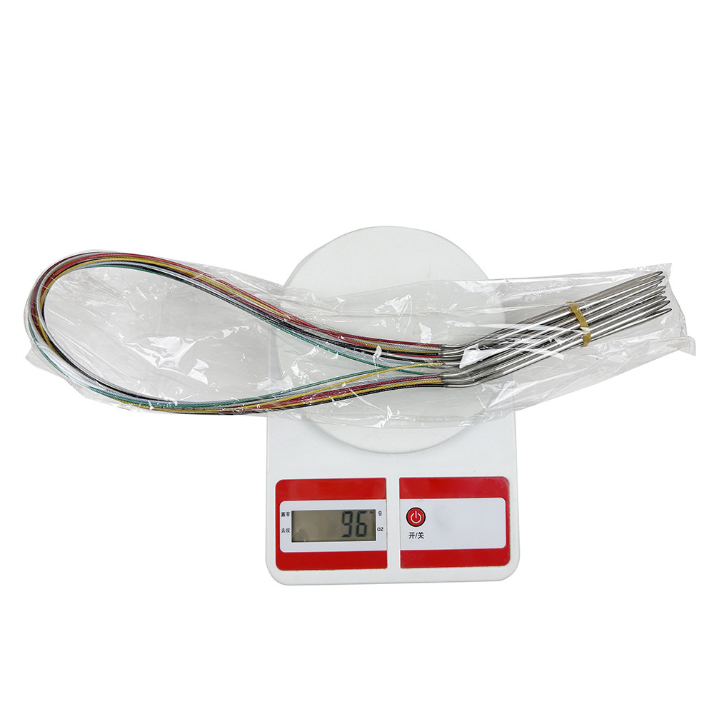 Herramientas de tejido aguja de suéter 80CM de estilo adulto aguja de acero inoxidable un conjunto de 11 pago 2.0-8.0mm bolsa OPP